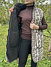 Жилет подовжений (жилетка, безрукавка) з натуральної овчини з візерунко (50-62 р.), фото 5
