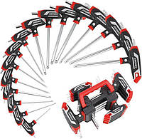 Набір гайкових ключів KAFUWELL 14 предметів шестигранні Torx H2-H10 TX10-TX50 з T-подібною ручкою для ремонту будинку та