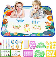 Килимок для малювання аквагримом Bemece з 23 аксесуарами для дітей від 3 років розвиваюча іграшка