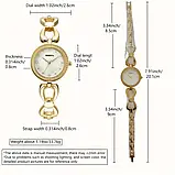 Жіночий кварцовий годинник Rebirth з браслетом золотистого кольору, фото 2