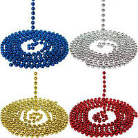 Від 3 шт. Декоративні намиста на ялинку 10мм 8070-10-3м  купити дешево оптом в інтернет-магазині