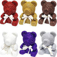 Ведмедик блискучий 23*33*25 6279-7 купити дешево оптом в інтернет-магазині