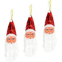 Від 20 шт. Підвіска - Голова Діда Мороза СF22867 купити дешево оптом в інтернет-магазині