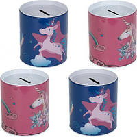 Від 2 шт. Скарбничка для грошей 5029 металева 10*9см купить оптом