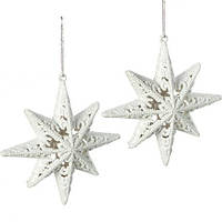 Від 3 шт. Набір ялинкових прикрас 2шт "Зірка" 12*12см HL222248 купити дешево оптом в інтернет-магазині