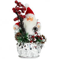 Прикраса Декор "Дід Мороз" 20*35см 23M-37  купити дешево оптом в інтернет-магазині