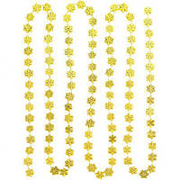 Від 4 шт. Декоративне намисто на ялинку "Сніжинки" XYA324-2.7м  купити дешево оптом в інтернет-магазині