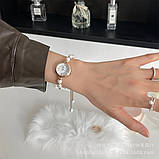 Жіночий кварцовий годинник Rebirth з браслетом золотистого кольору з перлами, фото 4