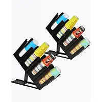 Диспенсер для склянок із підставкою 45х24х12 см чорний