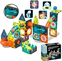 Магнітний конструктор Woopie Light Magnetic Blocks G025/110 деталей
