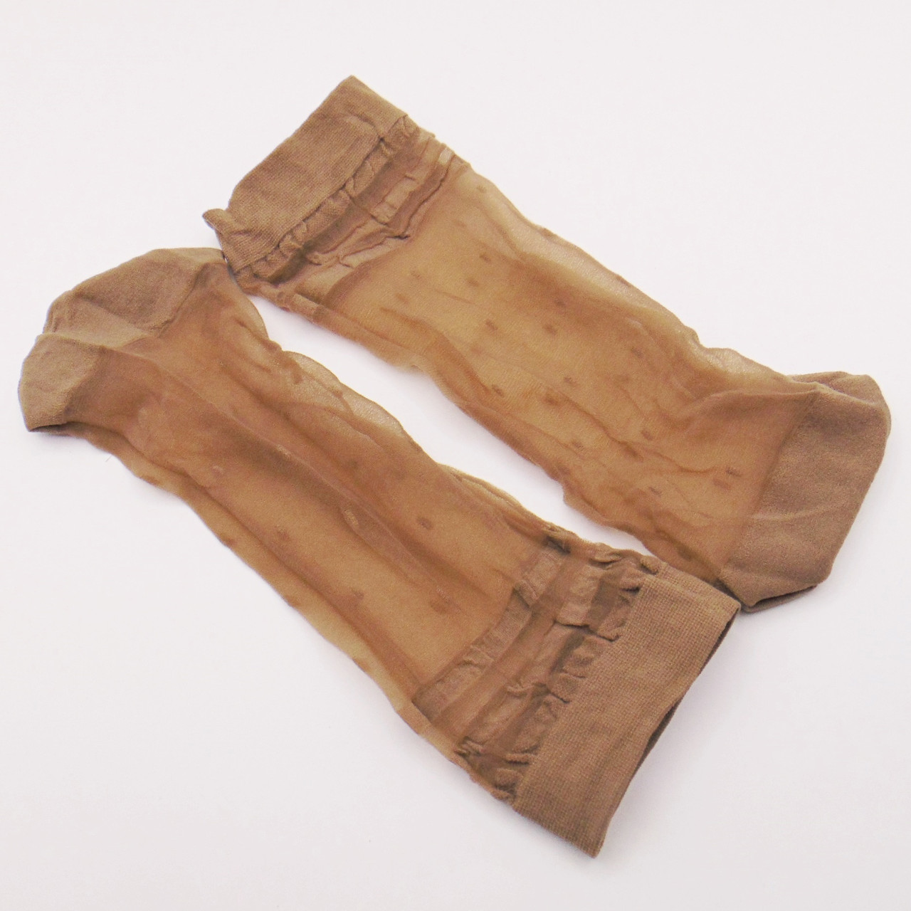 Капронові шкарпетки в горошок 36-41 капучино Malako 357, фото 1