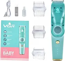 Безшумна машинка для стрижки дітей та немовлят VGR Baby V-151, Бездротовий тример 3 насадки з витяжкою