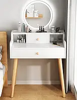 Туалетний столик 126х60х40 см із дзеркалом з LED підсвічуванням та висувним ящиком TT821