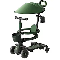 Дитячий багатофункціональний самокат-трансформер 5в1 із захисним бортиком