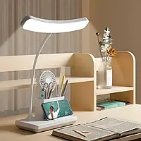 Настільна LED лампа на акумуляторі бездротова гнучка світлодіодна гнучка на робочий стіл зарядка від USB