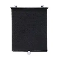 Рулонна сонцезахисна шторка на пластикові вікна 50*125 см, Чорна