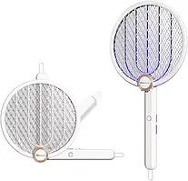 Електрична мухобійка Buzzeap, складна електрична мухобійка 3 в 1, електрична мухобійка