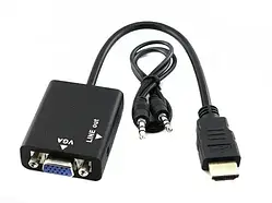 Відеоадаптер HDMI - VGA конвертер відео + аудіо 1080P