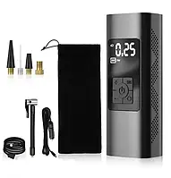 Акумуляторний електричний повітряний насос Neakhmer 12V 6000 мАг Black