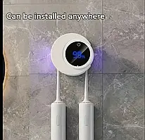 Автоматичний настінний тримач-стерилізатор для зубних щіток з УФ-дезінфекцією, стерилізатор з дисплеєм