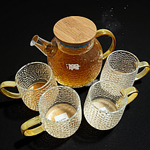 Набір із 4х чашок + заварник ARDESTO Dew AR2635C/1, фото 5