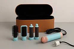 Професійний стайлер для волосся 5 в 1, керамічне покриття, іонізація повітря, багатофункціональний фен, випрямляч, об'ємний