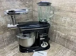 Кухонний комбайн 3 в 1 Rainberg RB-8080 Тістоміс / М'ясорубка / Блендер / Планетарний міксер 4200В