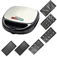 Бутербродниця мультимейкер гриль 6 в 1 Domotec MS 7706 1000 вт