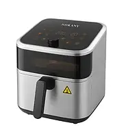 Мультипіч-аерофритюрниця Sokany SK-10081 з нержавіючої сталі 9 л 2000 Вт