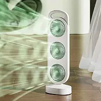 Вентилятор акумуляторний, 1200мАч, від USB, S-31 / Міні вентилятор портативний / Настільний вентилятор