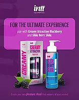Їстівний крем-гель для тіла (для поцілунків, орального сексу) Intt Creamy Attraction Blackberry, 100 мл