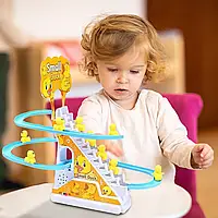 Ігровий центр гірка-трек із підіймачем Small-Duck інтерактивна іграшка ковзні качки з музикою