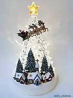 Новорічний ліхтар-нічник LED / Різдвяний світильник Новорічний нічник WDL-24080A YU227