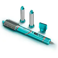 Зелений Фен стайлер VGR V 474 4 в 1 фен для волосся 4 насадки 1400 Вт швидке сушіння укладання об'єм випрямлення завивка