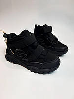 Зимние термо ботинки для мальчика American Club 265 WT black черные р.33 (последние)
