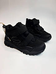 Зимові термо черевики для хлопчика American Club 265 WT black чорні р.32-36