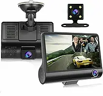 Автомобільний реєстратор 1080P FHD РК-екран 3 камера заднього огляду 170