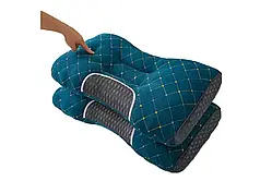 Ортопедична подушка для сну з ефектом пам'яті, 48х74см Зелена