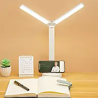 Настільна лампа з регульованою яскравістю світла 1960 / складна поворотна / з сенсорним вимикачем / з акумулятором та USB /