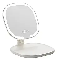 Дзеркало з LED підсвічуванням овальне складане