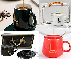 Чашка на подставке с подогревом Stenson YG01317 L 400мл