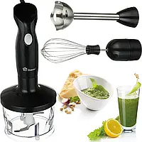 Блендер Domotec Ms-5103 3в1, ручний занурювальний блендер, міксер, кухонний комбайн, кухонний подрібнювач 500 Вт