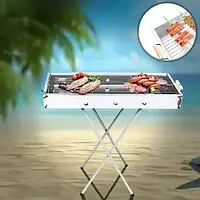 Переносний мангал BARBECUE TRAY 770T MD-008 809 (80*30*78см)