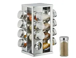 Карусель для спецій Spice carousel 16 відсіків, підставка для спецій, баночки для спецій, набір для спецій