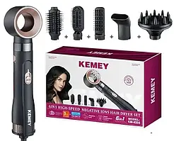 Фен для волосся KEMEY 6в1 CFJ-KM-9205