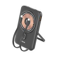 Power Bank Aspor A327 10000mAh/37Wh with MagSafe + cable Lightning/Type-C- чорний