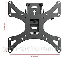 Кронштейн для ТВ 23"-32" SL03, до 36 кг / Статичний кронштейн настінний / Кріплення для телевізора