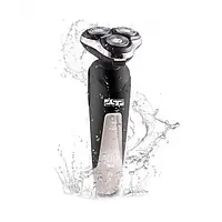 Бритва Електрична на 3 плаваючі головки DSP 60017 Роторна Електробритва чоловіча для вологого та сухого гоління