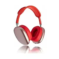 Червоні Бездротові повнорозмірні навушники Bluetooth Macaron P9 Max