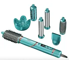 Фен-стайлер VGR V-477 с ионизацией, зелений, 7в1, 1400 Вт